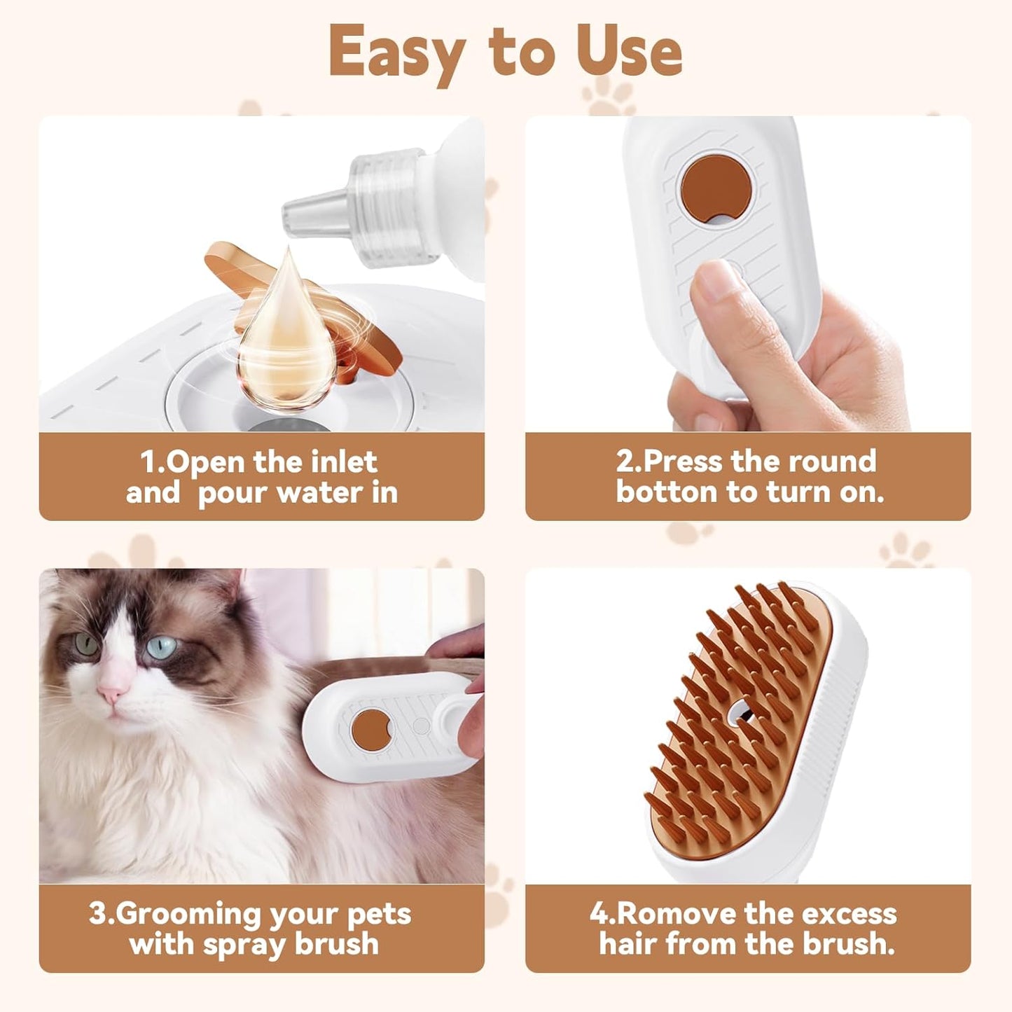 ✅ FurMist™ Pet Spa Brush